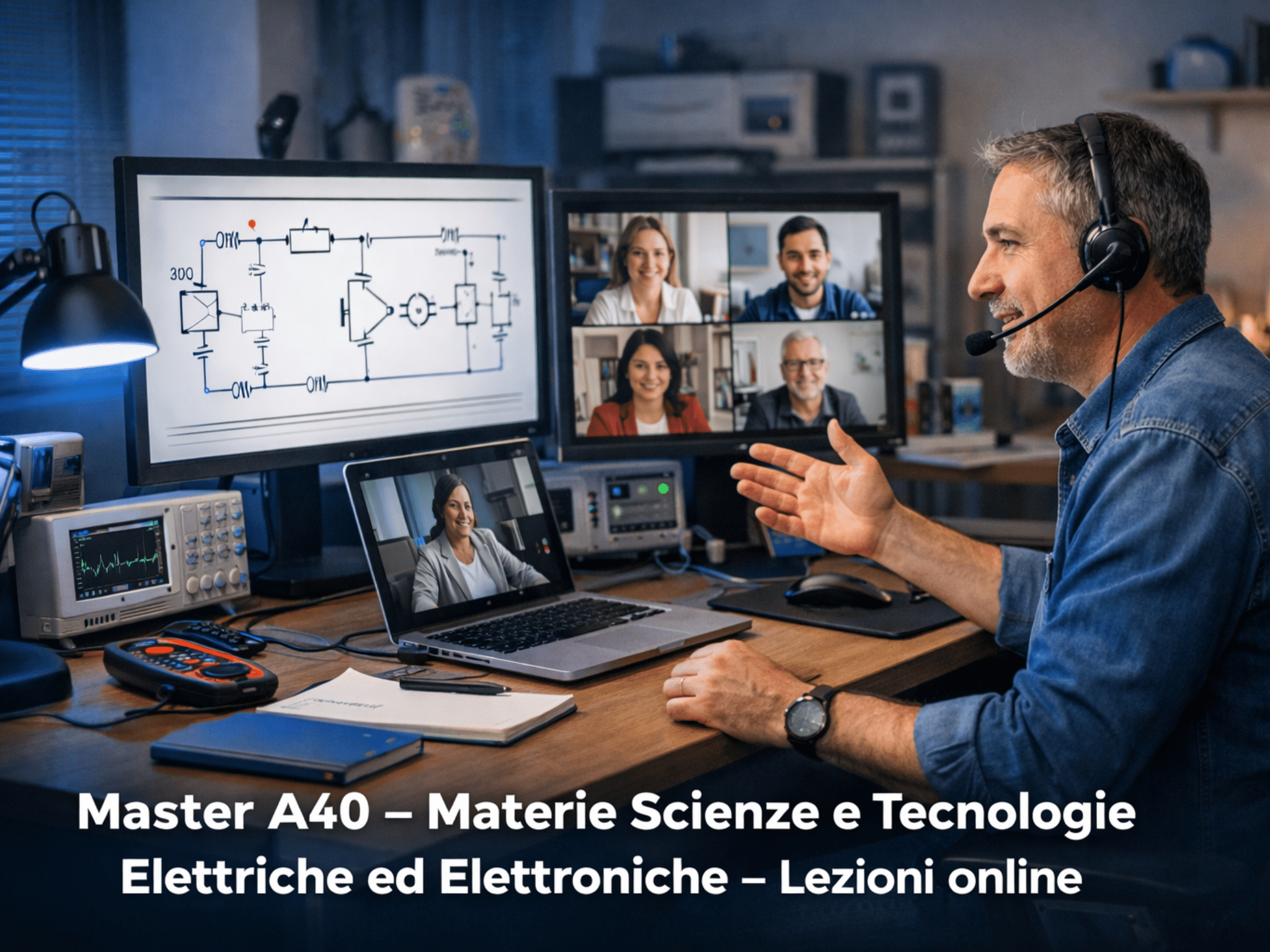 Master A40 - Materie Scienze e Tecnologie Elettriche ed Elettroniche - Lezioni Online