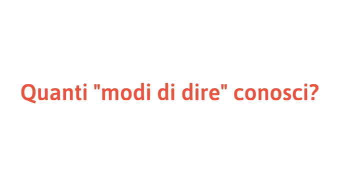 Modi di dire richiesti nei concorsi pubblici