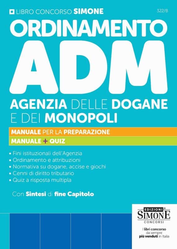 Manuale Ordinamento dell’Agenzia delle Dogane e dei Monopoli – Per la preparazione