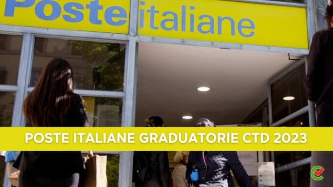 Poste Italiane Graduatorie CTD 2023 - Assunzioni a tempo indeterminato