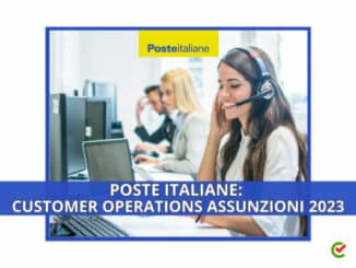Poste Italiane Customer Operations Assunzioni 2023 - Per neolaureati