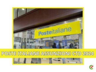 Poste Italiane assunzioni CTD