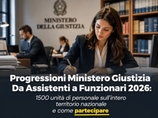 Progressioni Ministero Giustizia Da Assistenti a Funzionari