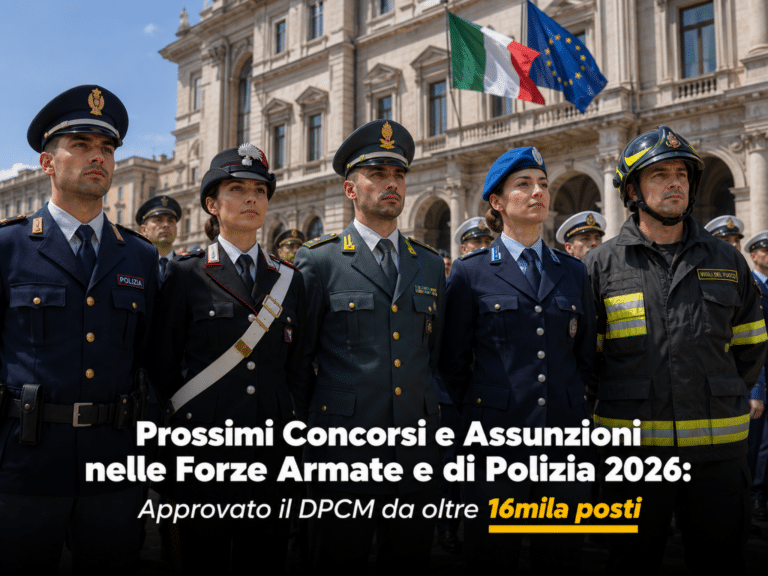 Prossimi Concorsi e Assunzioni Forze Armate di Polizia 2026