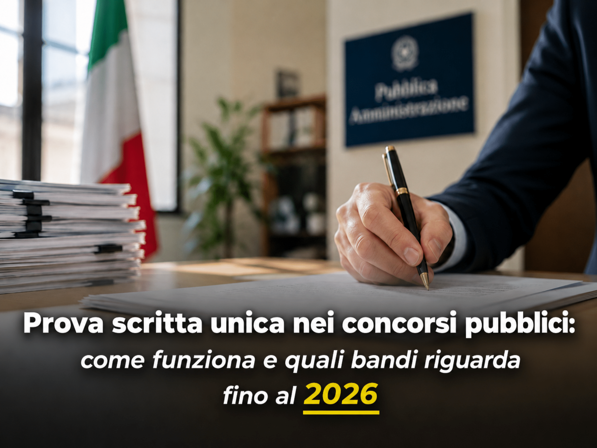 Prova scritta unica nei concorsi pubblici: guida al Decreto PA fino al 2026