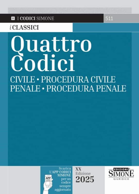 Manuale Quattro Codici – Civile – Procedura Civile – Penale – Procedura Penale
