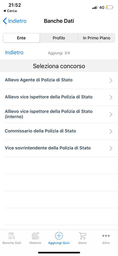 Quiz concorsi Polizia di Stato