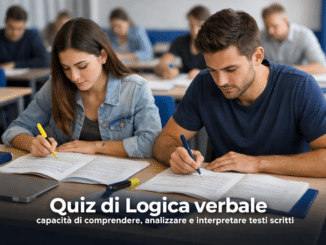 Quiz di Logica verbale - Brani capacità di comprendere