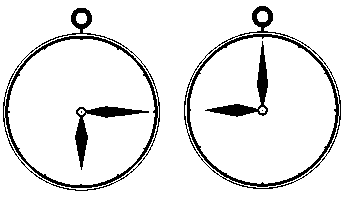 Quiz logica visiva - Orologi - Quarta tipologia