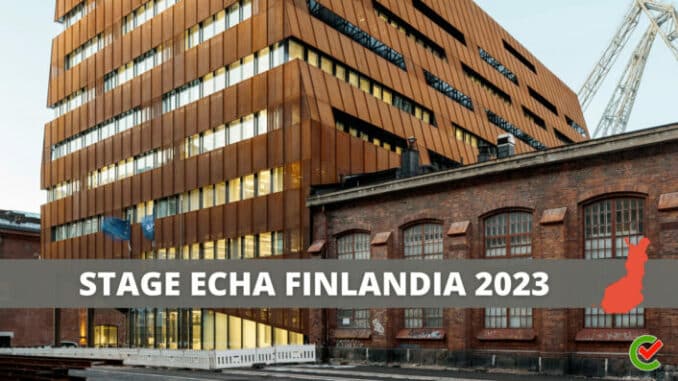 Stage ECHA Finlandia 2023 - 17 posti per laureati