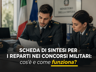 Scheda di Sintesi per i Reparti nei Concorsi Militari