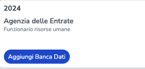 Banca dati di esercitazione Agenzia delle Entrate Funzionari Risorse Umane