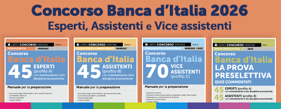 Manuali Concorso Banca Italia Esperti Assistenti Vice Assistenti