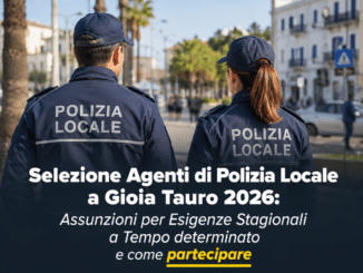 Selezione Agenti di Polizia Locale a Gioia Tauro