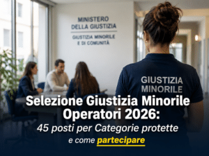 Selezione Giustizia Minorile Operatori 2026