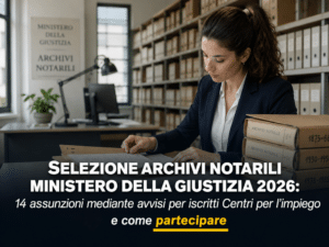 Selezione Operatori per Archivi Notarili Ministero Giustizia