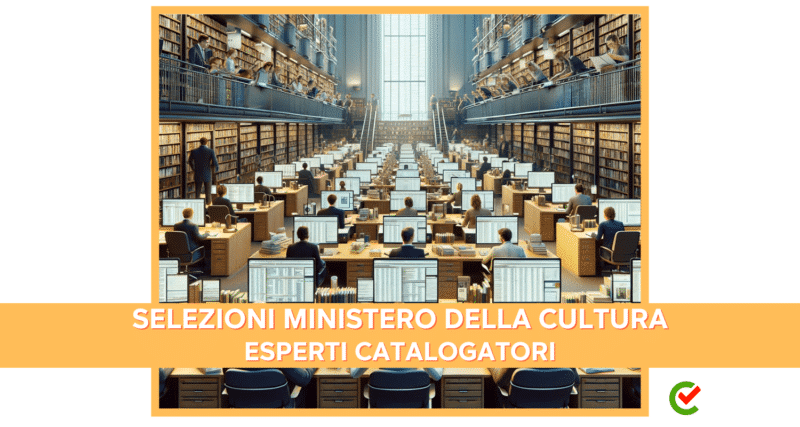Selezioni Ministero della Cultura  Biblioteche pubbliche per esperti catalogatori