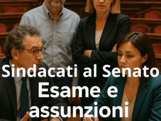 Sindacati al Senato sul Decreto Maturità 2025 Esame e assunzion