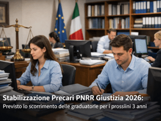 Stabilizzazione Precari PNRR Giustizia 2026 Scorrimento delle graduatorie