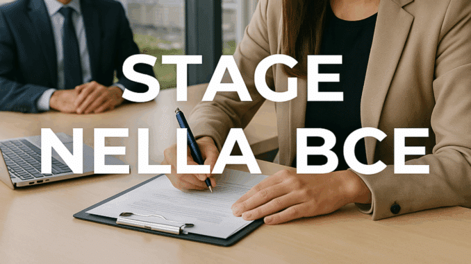 Stage nella BCE 2025 - Tirocini presso la Banca Centrale Europea