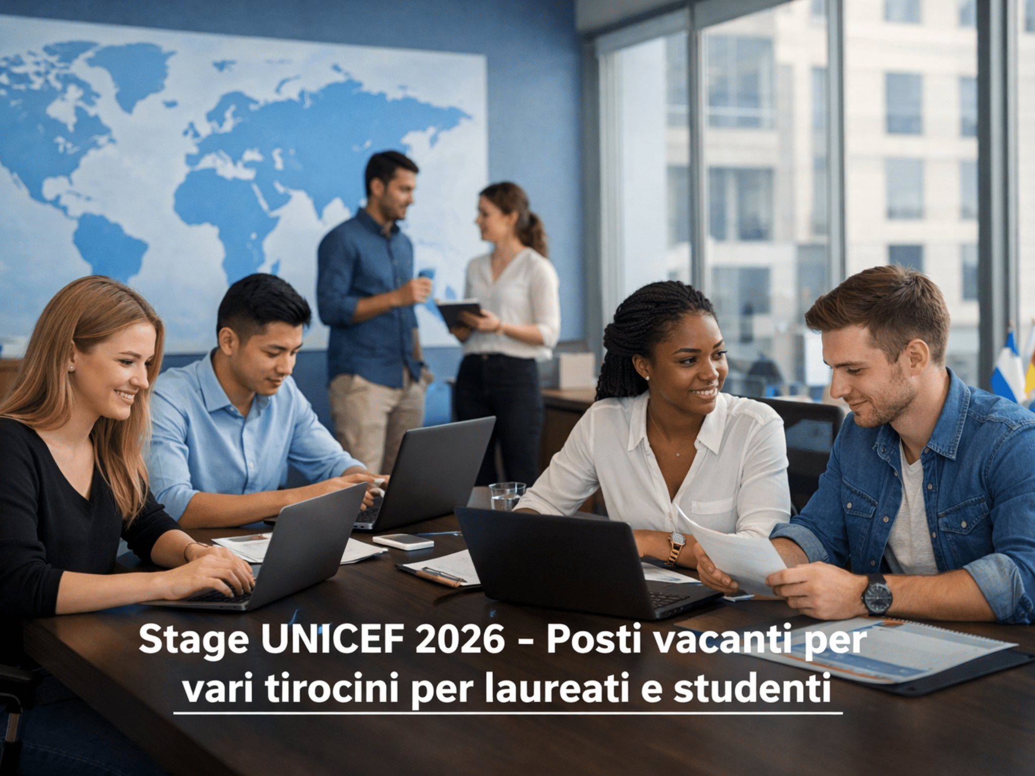 Stage UNICEF 2026 - Posti vacanti per vari tirocini per laureati e studenti