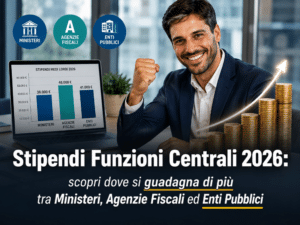 Stipendi Funzioni Centrali 2026 - dove si guadagna