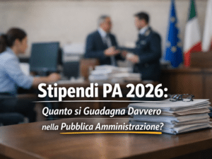 Stipendi nella pa italiana 2026