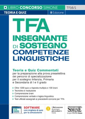 Manuale TFA Insegnante di sostegno – Competenze Linguistiche – Teoria e Quiz Commentati