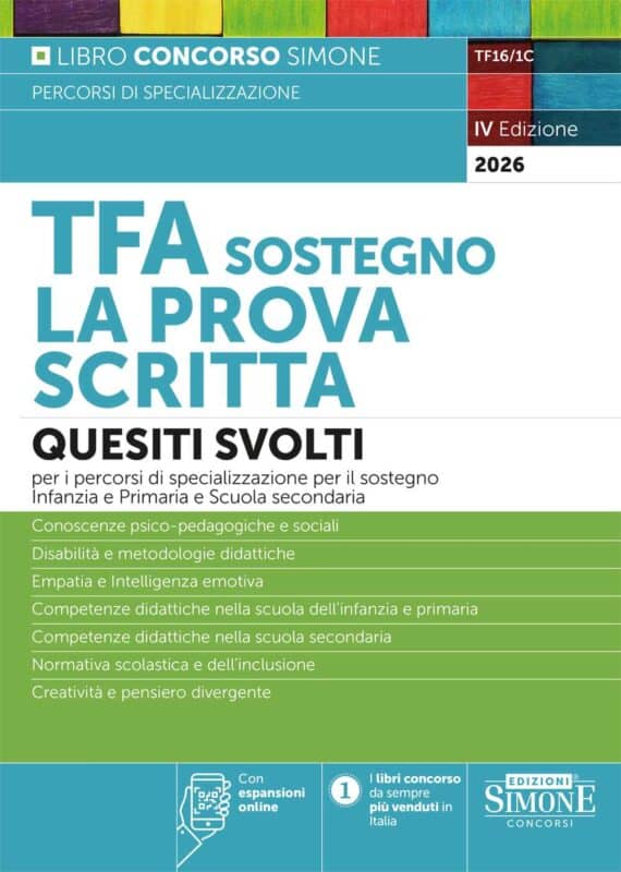 TFA sostegno – La prova scritta – Quesiti svolti
