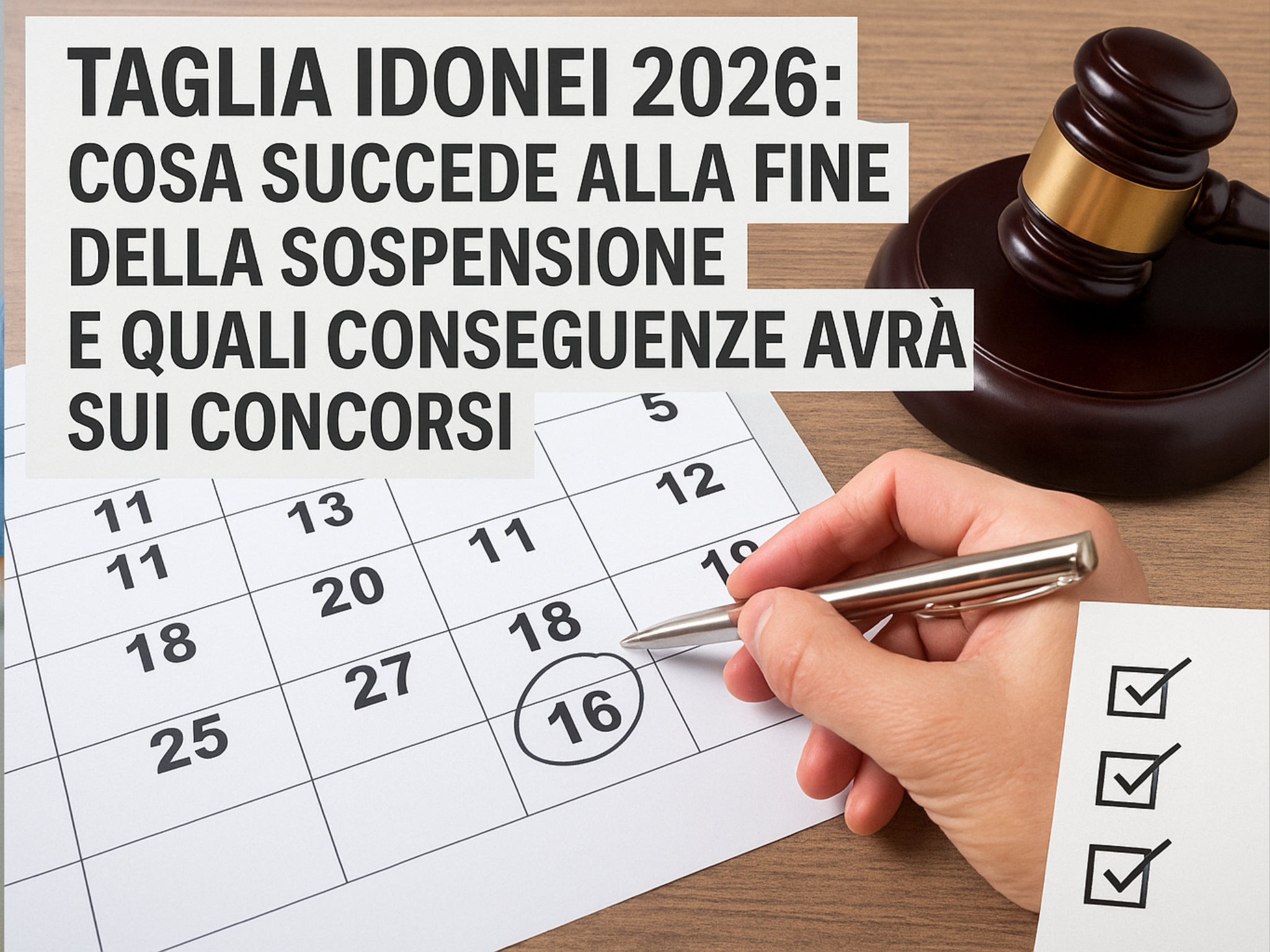 Taglia Idonei 2026 - Cosa cambia per i concorsi pubblici dal 1° gennaio 2026