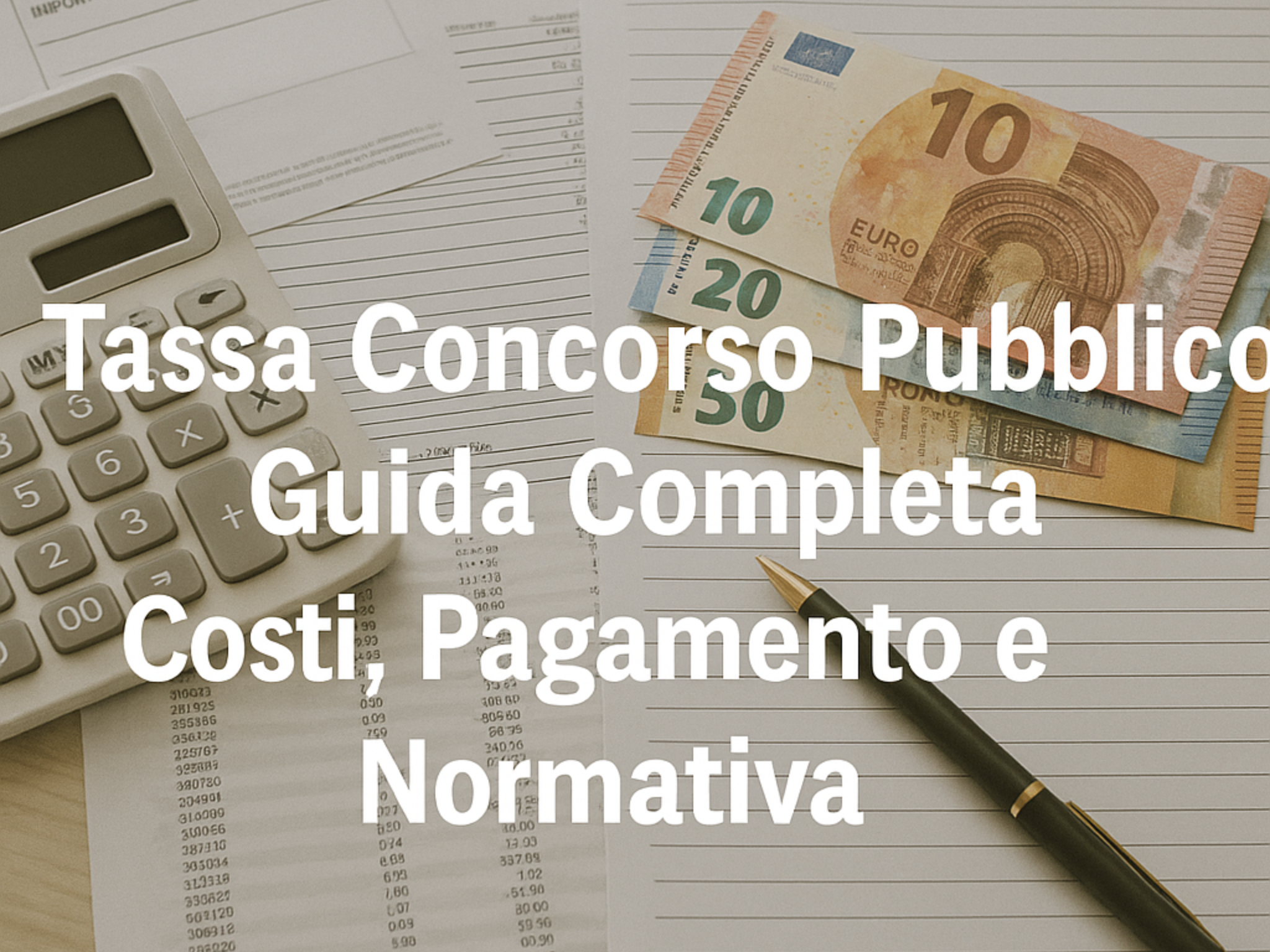 Tassa Concorso Pubblico Guida Completa su Costi, Pagamento e Normativa