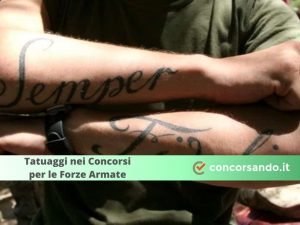 Tatuaggi Concorsi Forze Armate