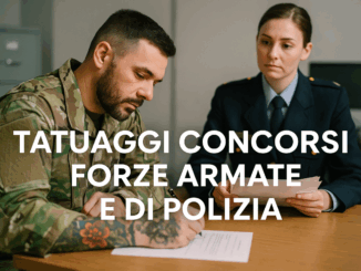 Tatuaggi Concorsi Forze Armate e di Polizia Zone, tatuaggi ammessi e rimozione