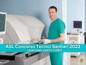 Tecnici sanitari asl lanciano vasto chieti 2022