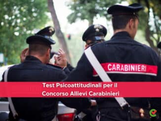 Test Psicoattitudinali per il Concorso Allievi Carabinieri