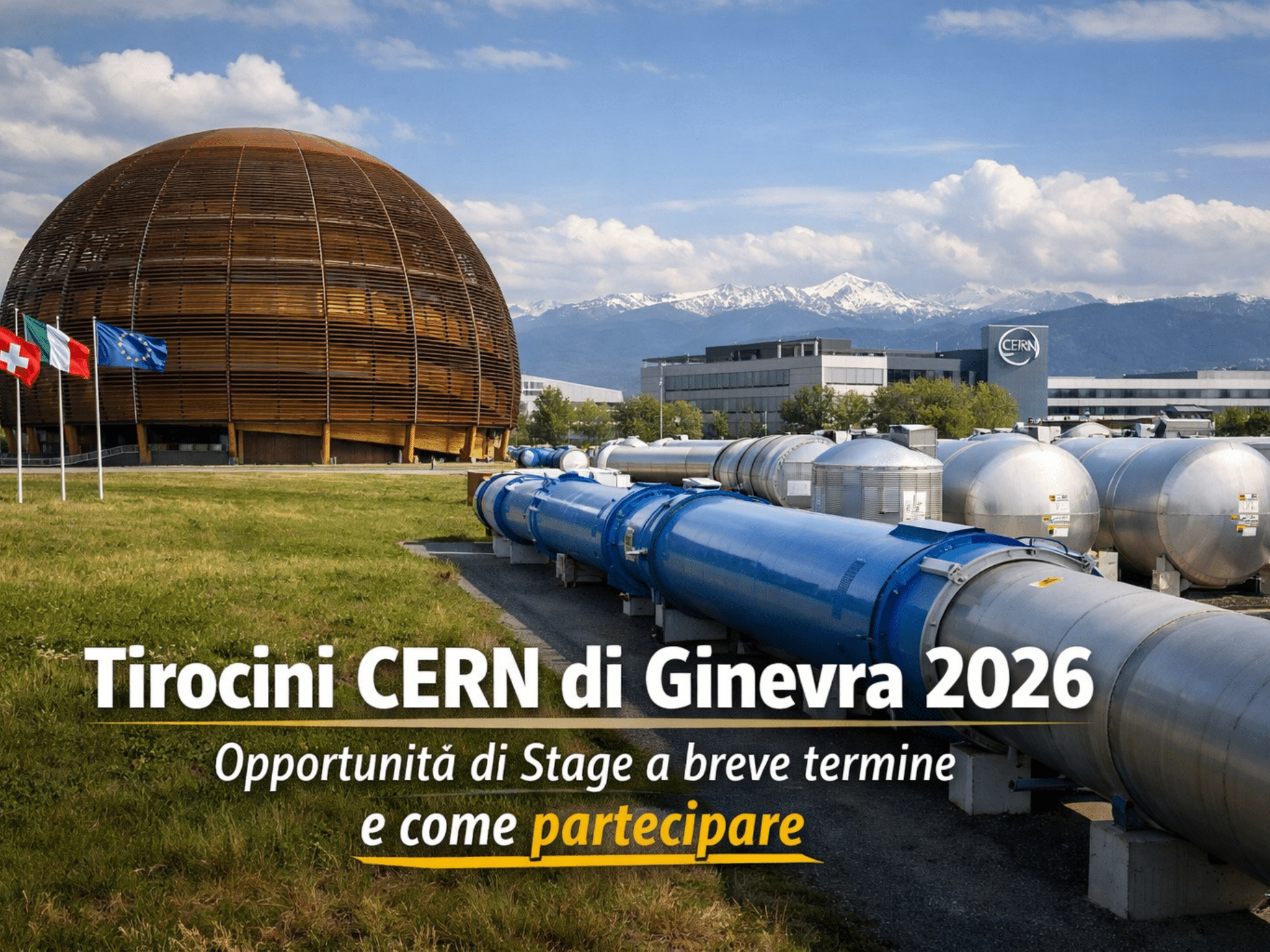 Tirocini CERN di Ginevra 2026 – Opportunità di Stage a breve termine