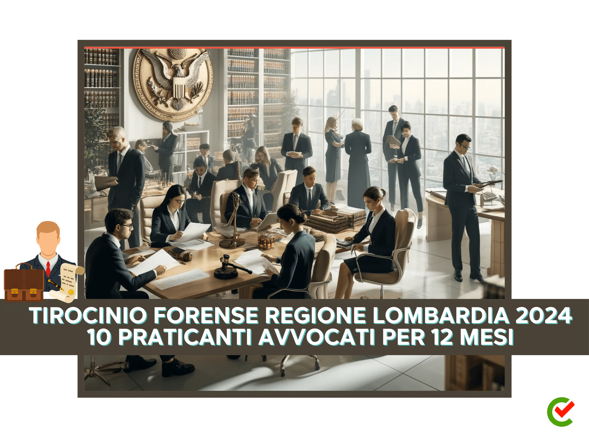 Tirocinio Forense Regione Lombardia 2024 - 10 praticanti per 12 mesi
