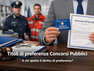 Titoli di preferenza Concorsi Pubblici