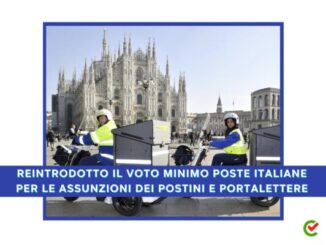 Torna il Voto minimo Poste Italiane - Per le assunzioni dei postini e portalettere (1)