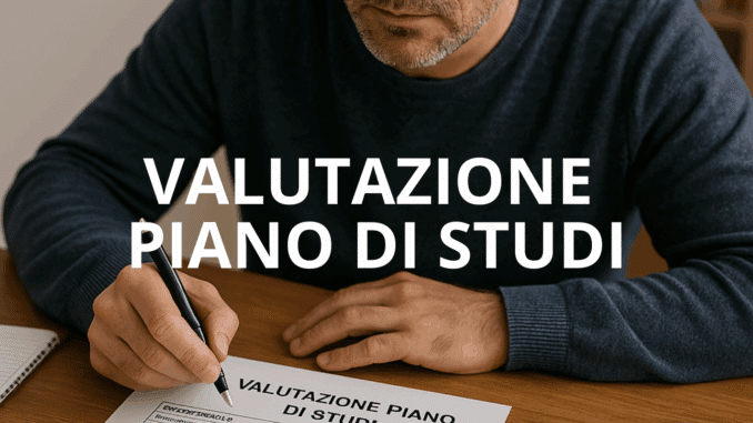 Valutazione piano di studi