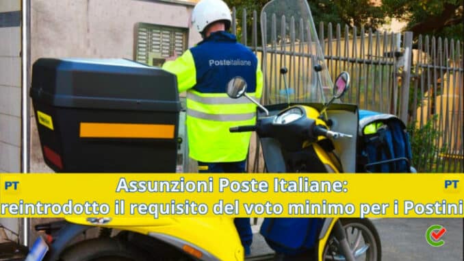 Voto Minimo Poste Italiane