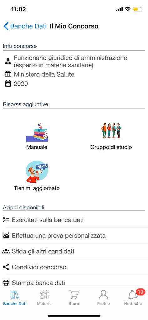 Banca Dati Concorso Funzionari Ministero della Salute
