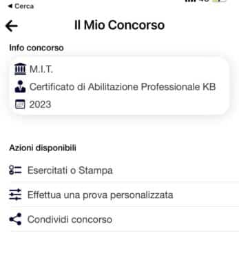 Certificato di Abilitazione Professionale KB.