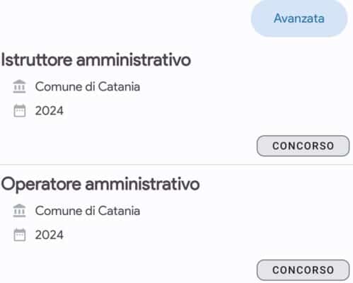 profili di istruttore amministrativo e operatore amministrativo. 