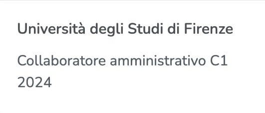 Banca dati di esercitazione per il Concorso da 50 posti amministrativi nell'Università di Firenze.