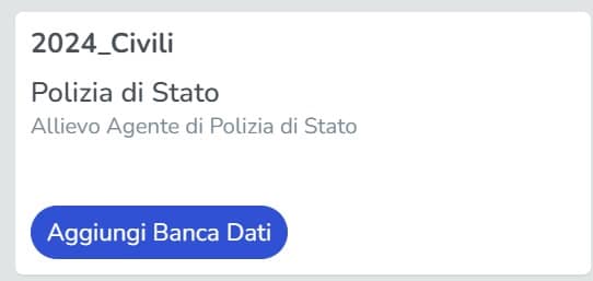 Banca dati Allievi Agenti di Polizia Civili