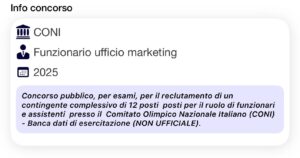Banca dati di esercitazione (NON UFFICIALE) per profilo di Funzionario ufficio Marketing