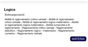 Banca dati di quesiti per la Materia logica