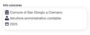 Banca dati di esercitazione (NON UFFICIALE) per Concorso Comune San Giorgio a Cremano Istruttori Amministrativi