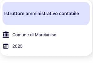 Concorso Comune di Marcianise 2025
